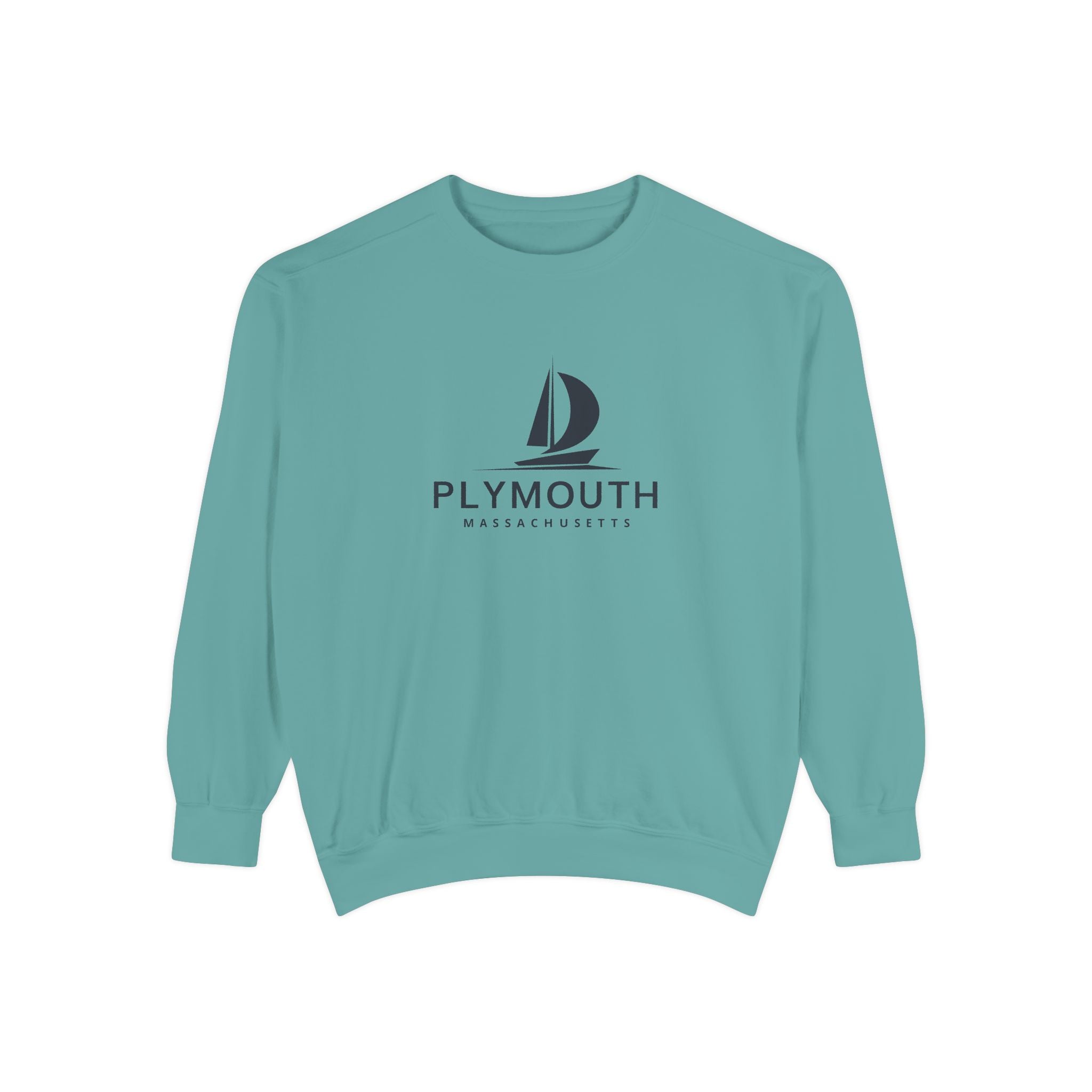 Plymouth Vibes Unisex Sweatshirt | Garment-Dyed Comfort, Perfect for Casual Outings, Travel, Gifts, Autumn Days