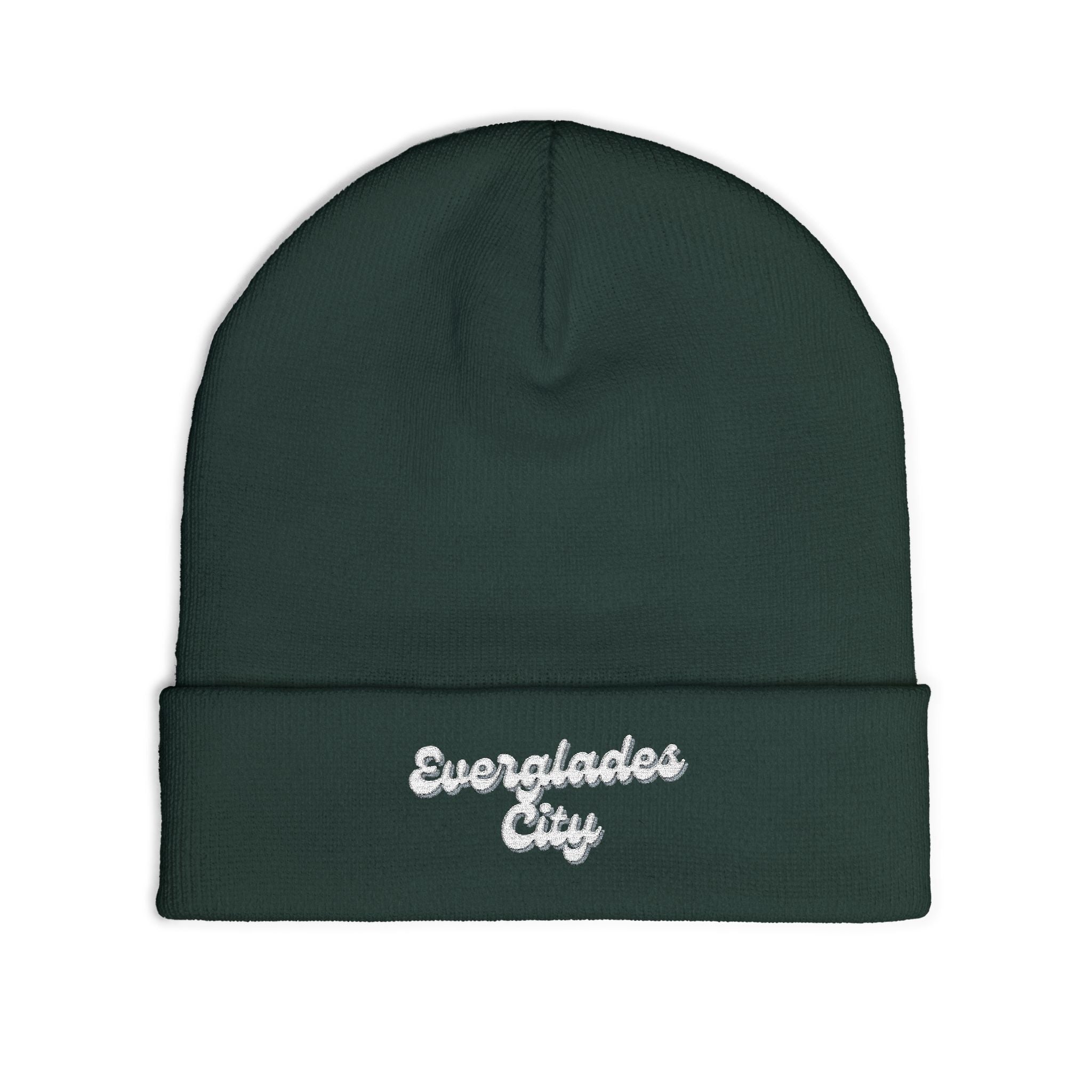Everglades City Cozy Embroidered Knit Beanie | Winter Hat, Casual Fashion Accessory, Gift for Him/Her, Cozy Style, Outdoor Wear