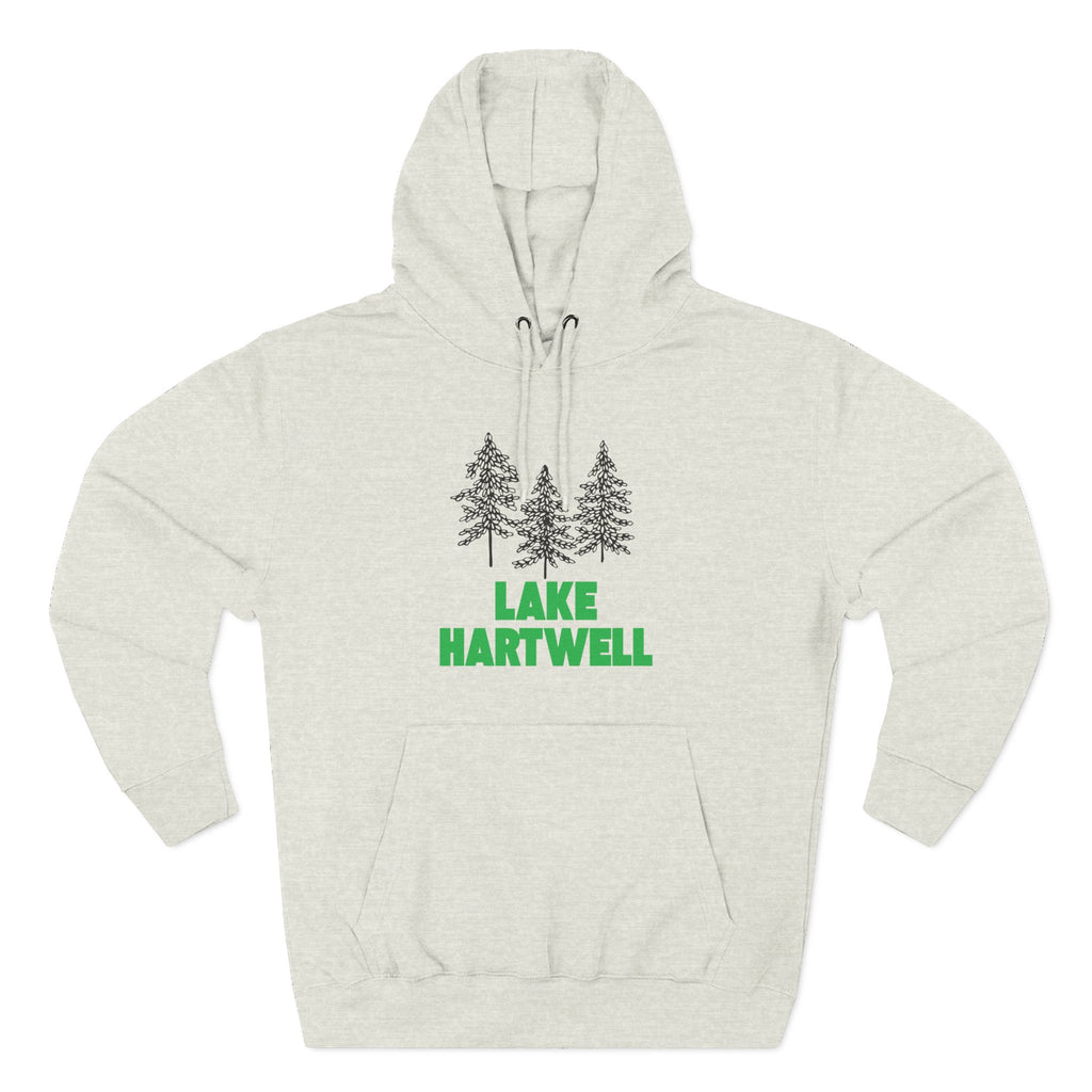 Lake Hartwell Fleece Hoodie, Cozy Sweatshirt, Outdoor Adventure Wear, Unique Gift for Lake Lovers, Perfect for Fall and Winter
