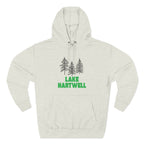 Lake Hartwell Fleece Hoodie, Cozy Sweatshirt, Outdoor Adventure Wear, Unique Gift for Lake Lovers, Perfect for Fall and Winter