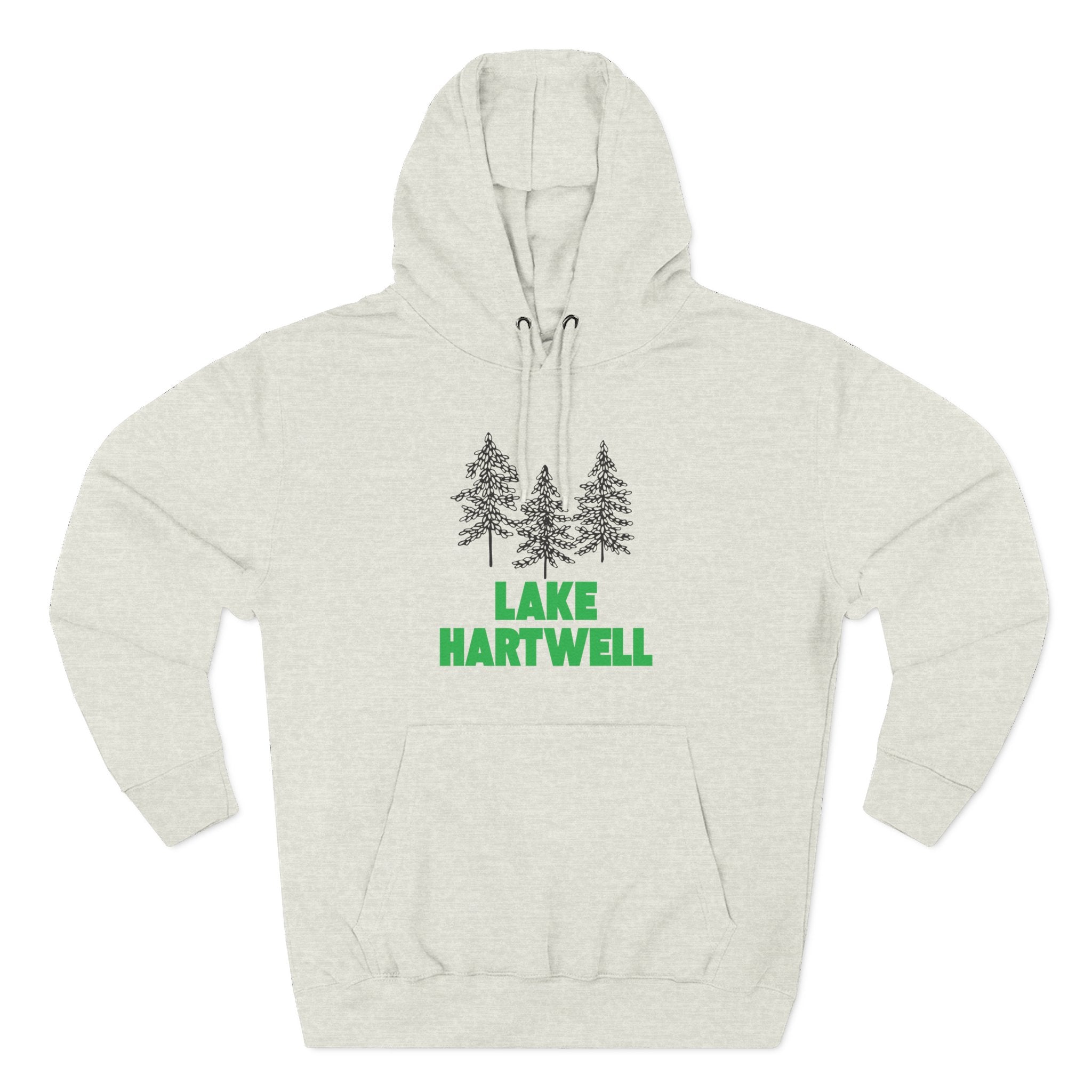 Lake Hartwell Fleece Hoodie, Cozy Sweatshirt, Outdoor Adventure Wear, Unique Gift for Lake Lovers, Perfect for Fall and Winter