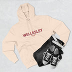Wellesley Fleece Hoodie, Casual Sweatshirt, Cozy Layering Piece, Perfect Gift for All Occasions, Stylish Streetwear