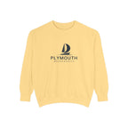 Plymouth Vibes Unisex Sweatshirt | Garment-Dyed Comfort, Perfect for Casual Outings, Travel, Gifts, Autumn Days