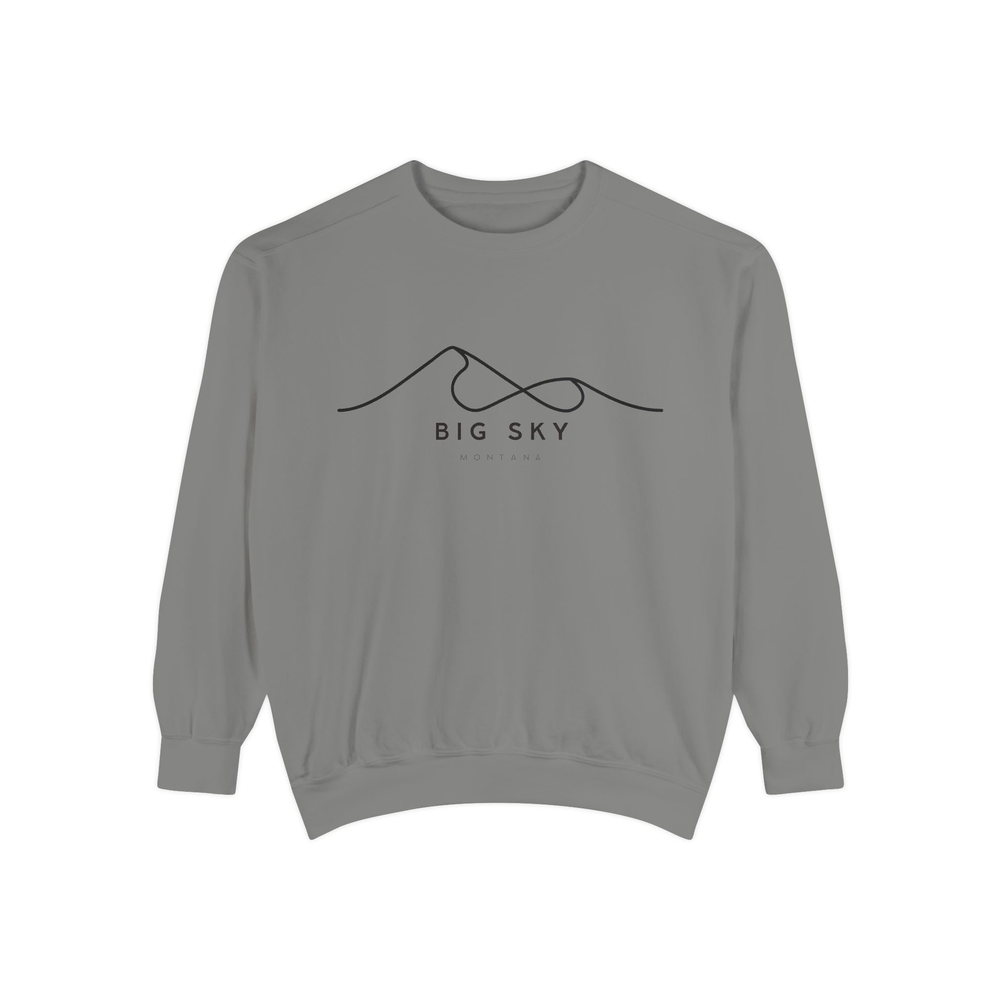 Big Sky Chill Vibes Sweatshirt - Unisex Garment-Dyed Style, Perfect for Lounging