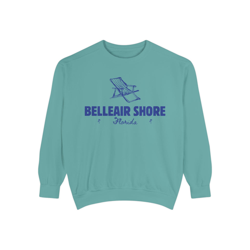 Belleair Shore Vibes Unisex Sweatshirt | Garment-Dyed Comfort, Perfect for Casual Outings, Travel, Gifts, Autumn Days
