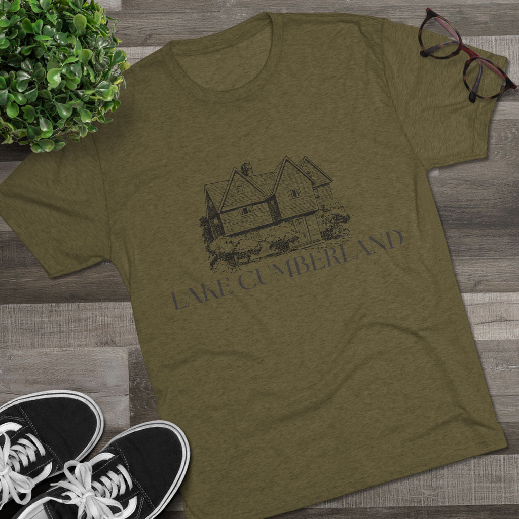 Lake Cumberland Unisex Tri-Blend Crew Tee, Casual T-Shirt, Summer Apparel, Lake House Shirt, Gift for Friends, Travel Tee