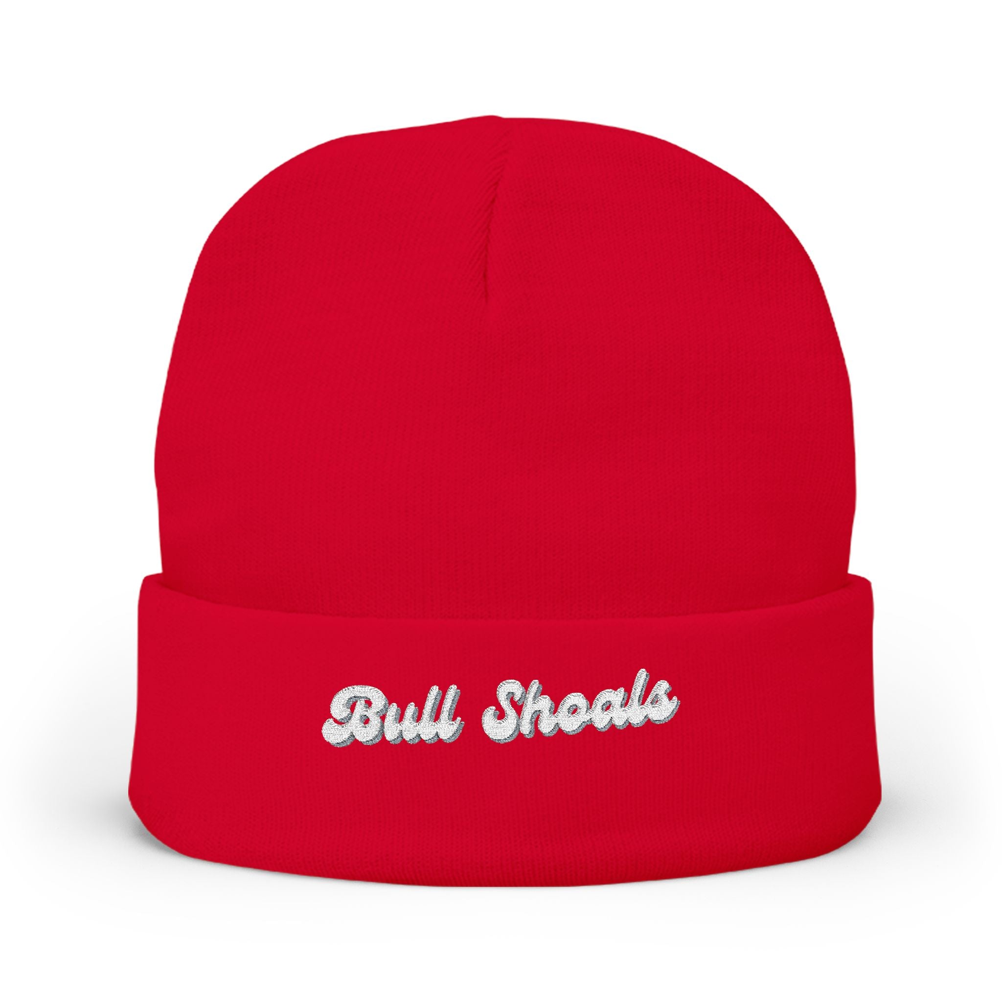 Bull Shoals Cozy Embroidered Knit Beanie | Winter Hat, Casual Fashion Accessory, Gift for Him/Her, Cozy Style, Outdoor Wear