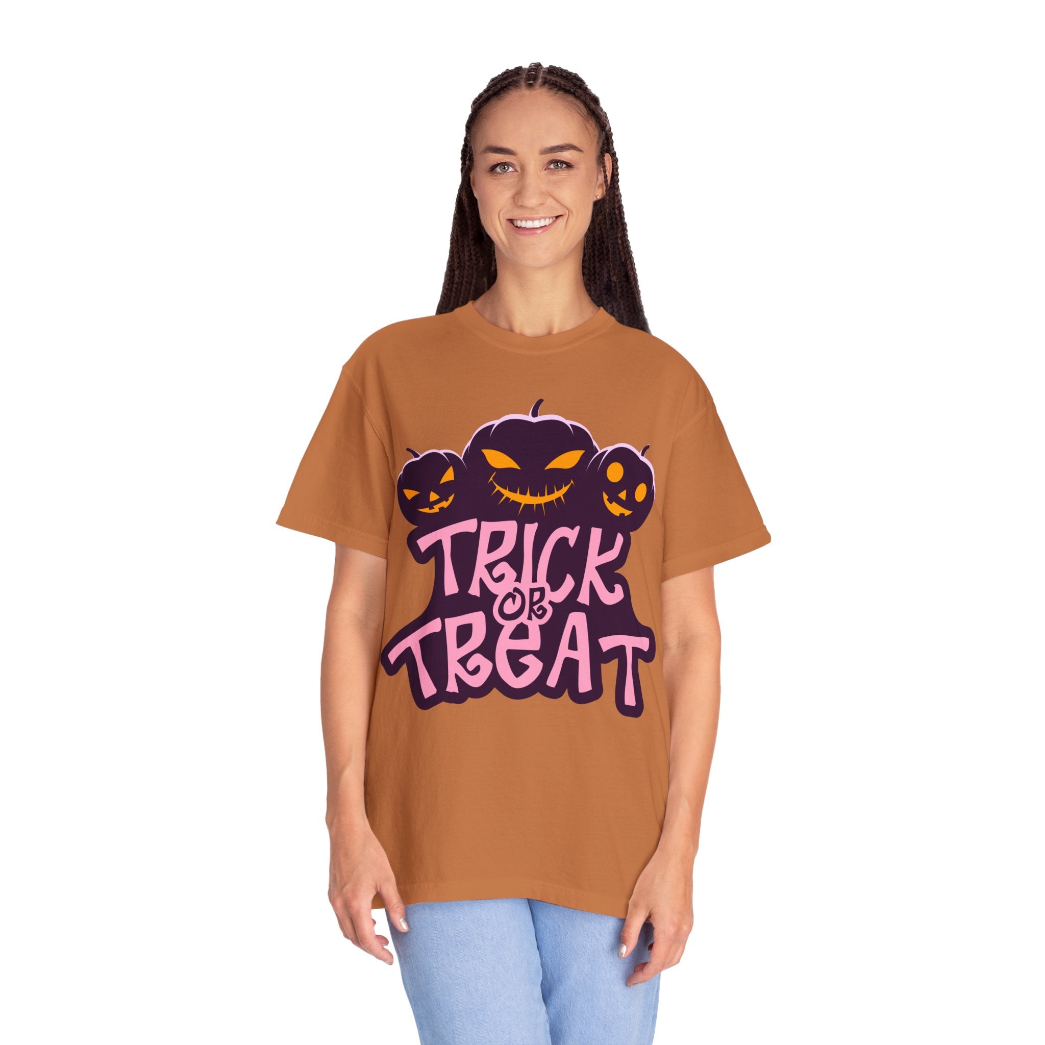 Halloween Trick or Treat T-Shirt, Unisex Halloween Tee, Spooky Autumn Shirt, Fun Costume Top, Trick or Treat Apparel