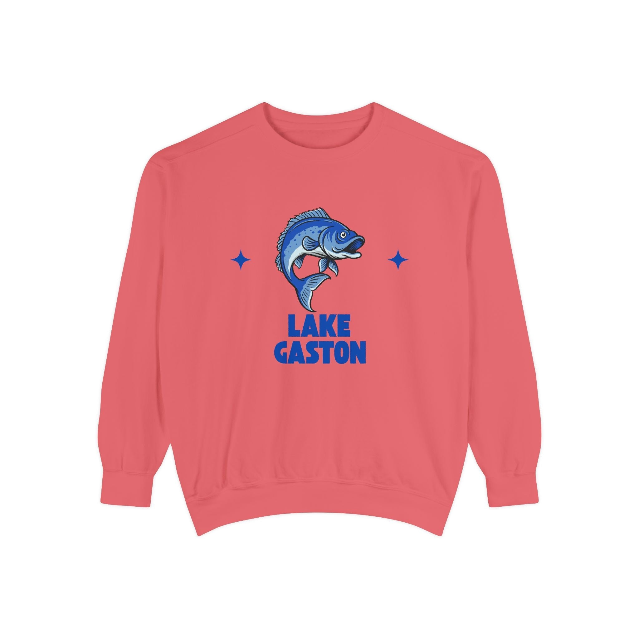 Lake Gaston Fish Design Unisex Sweatshirt | Cozy Fishing Apparel, Casual Wear, Gift for Anglers, Lake Day Outfit, Nature Lovers Sweatshirt