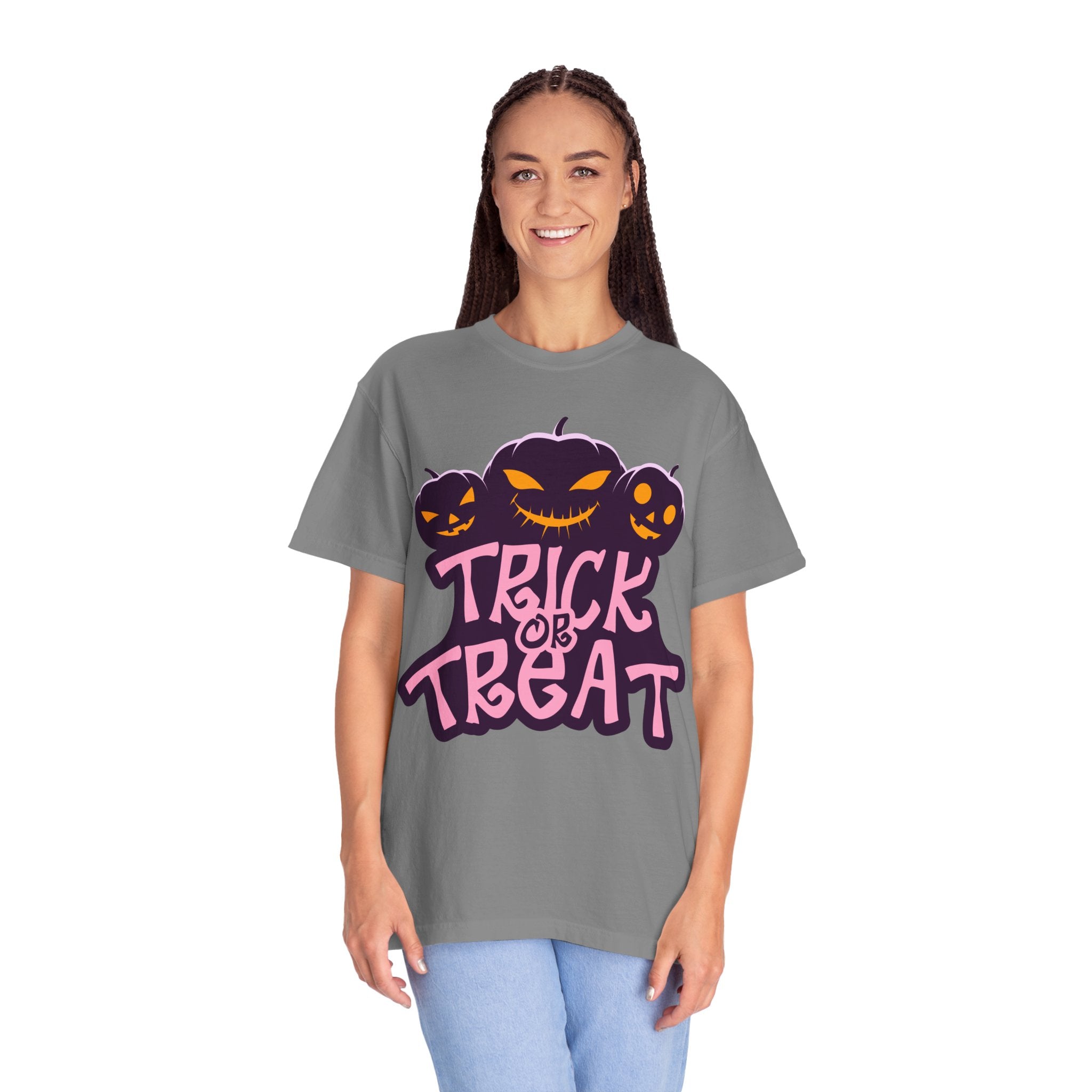 Halloween Trick or Treat T-Shirt, Unisex Halloween Tee, Spooky Autumn Shirt, Fun Costume Top, Trick or Treat Apparel