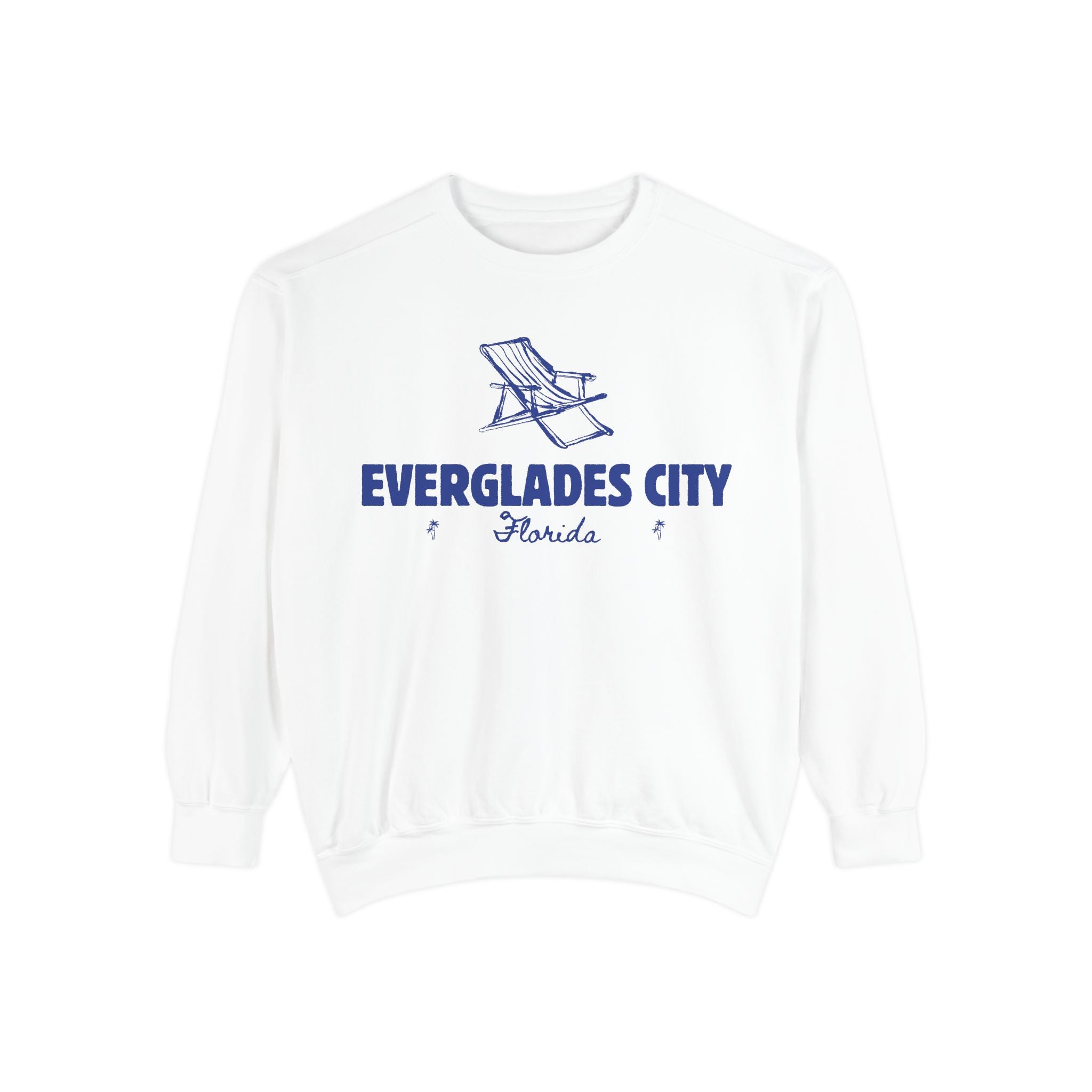 Everglades City Vibes Unisex Sweatshirt | Garment-Dyed Comfort, Perfect for Casual Outings, Travel, Gifts, Autumn Days