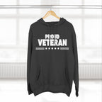 Proud Veteran Hoodie, Fleece Sweatshirt, Military Appreciation Gift, Casual Wear, Comfortable Outerwear