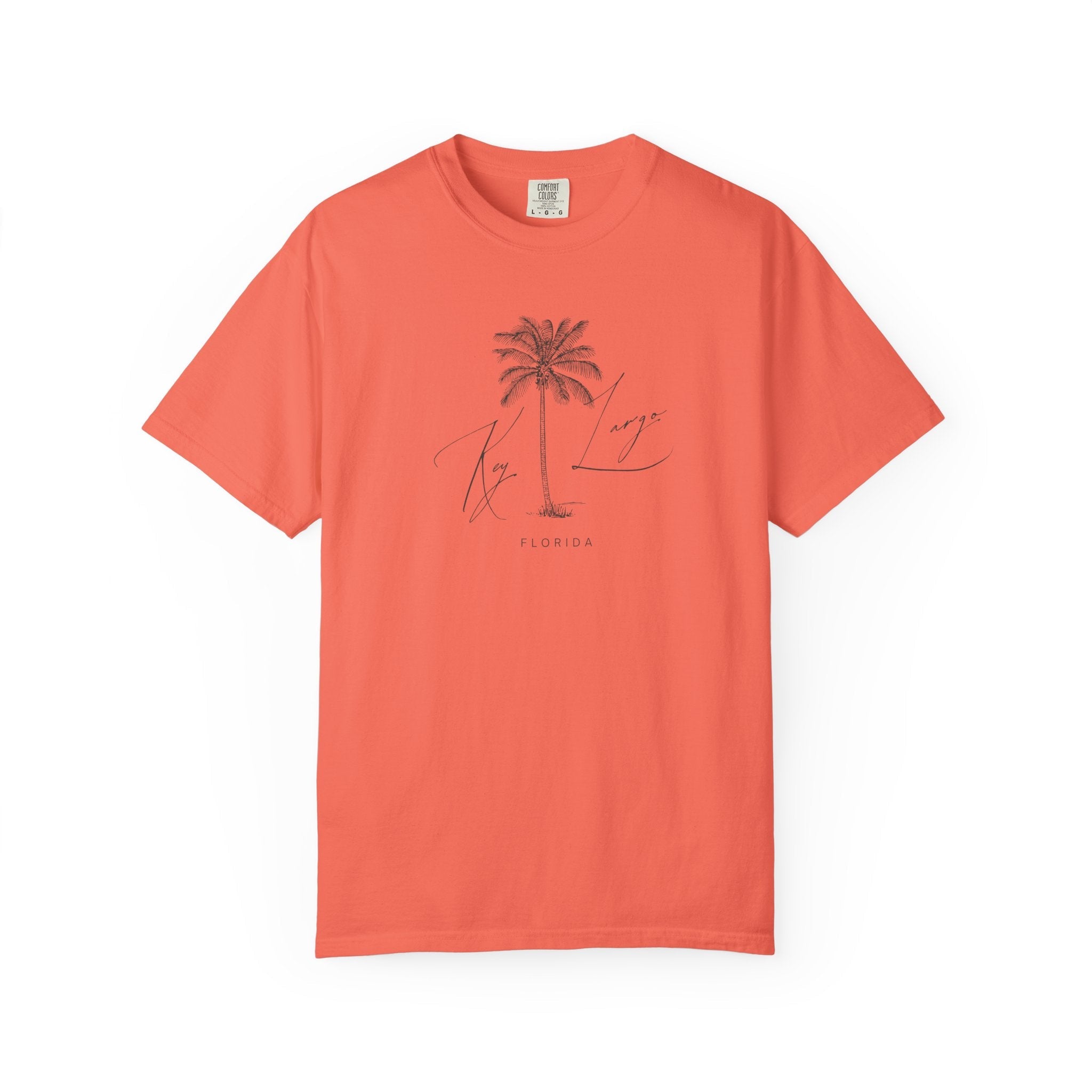 Key Largo Chill Vibes Tee - Unisex Garment-Dyed T-shirt for Autumn Lovers, Casual Wear, Gifts for Him/Her