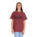 McLean Vibes Unisex Garment-Dyed T-Shirt, Casual Wear, Gifts for Locals, Trendy Summer Essential, Comfortable Everyday Tee