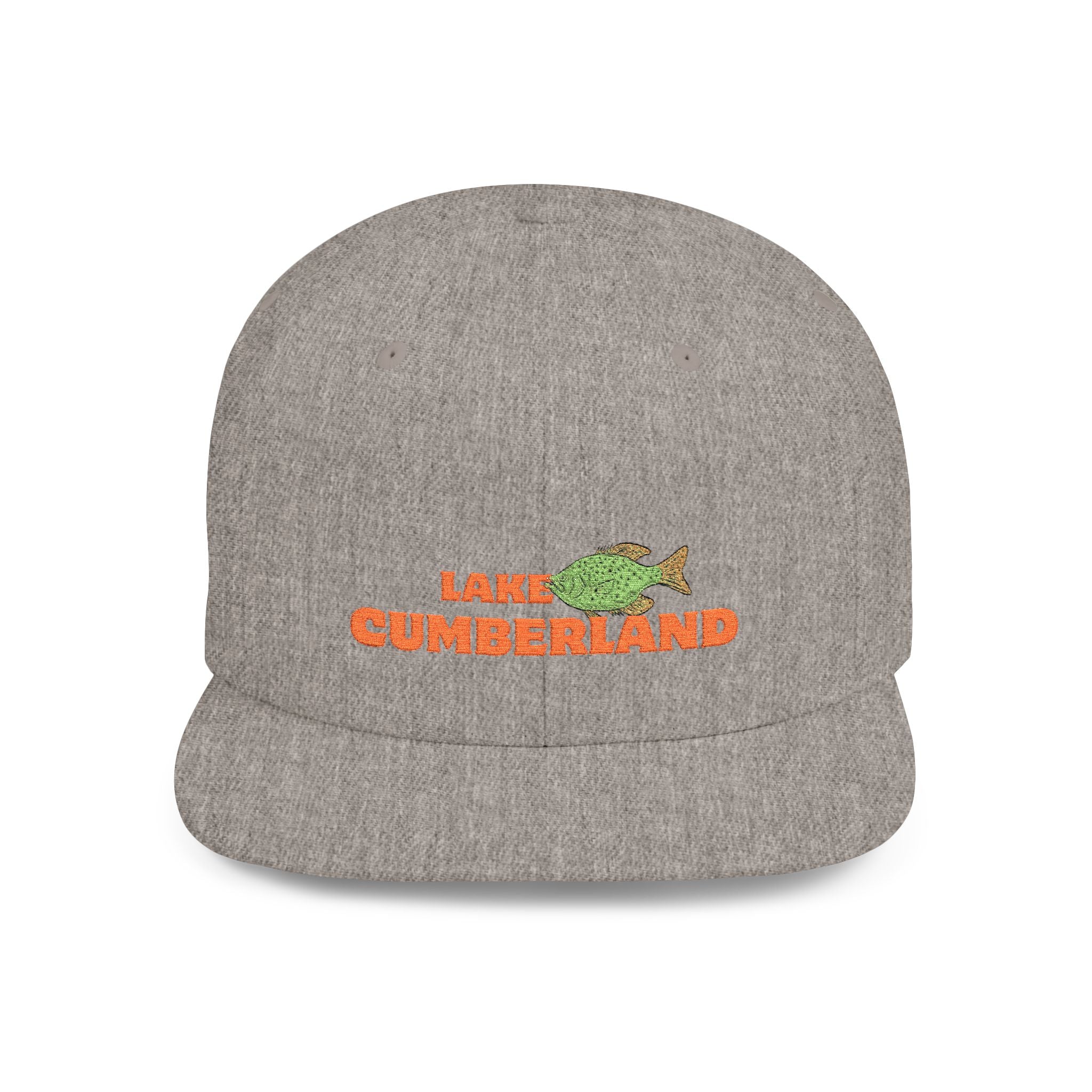 Lake Cumberland Fish Flat Bill Snapback Hat, Fishing Cap, Outdoor Gear, Lake House Gift, Summer Accessories, Stylish Headwear
