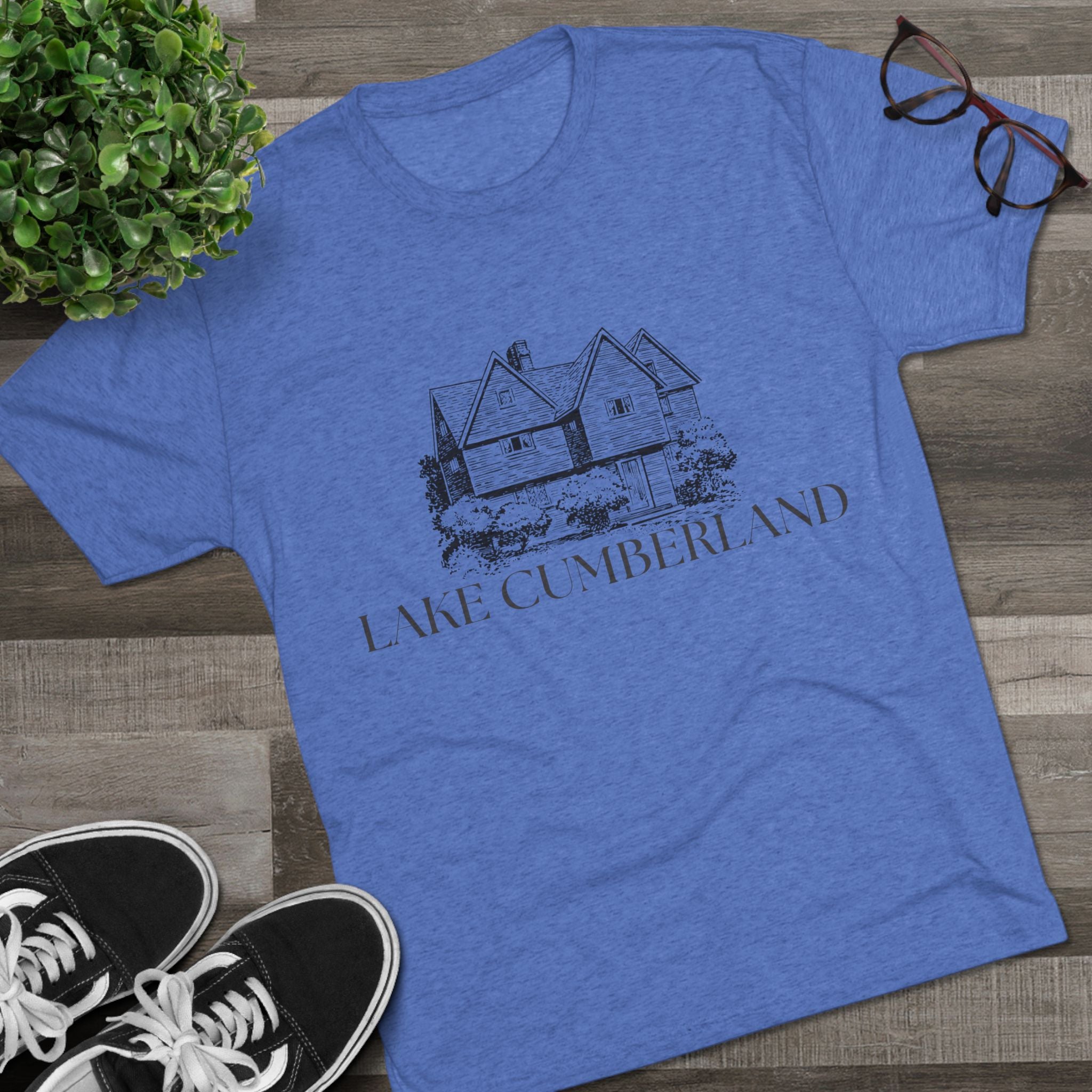 Lake Cumberland Unisex Tri-Blend Crew Tee, Casual T-Shirt, Summer Apparel, Lake House Shirt, Gift for Friends, Travel Tee