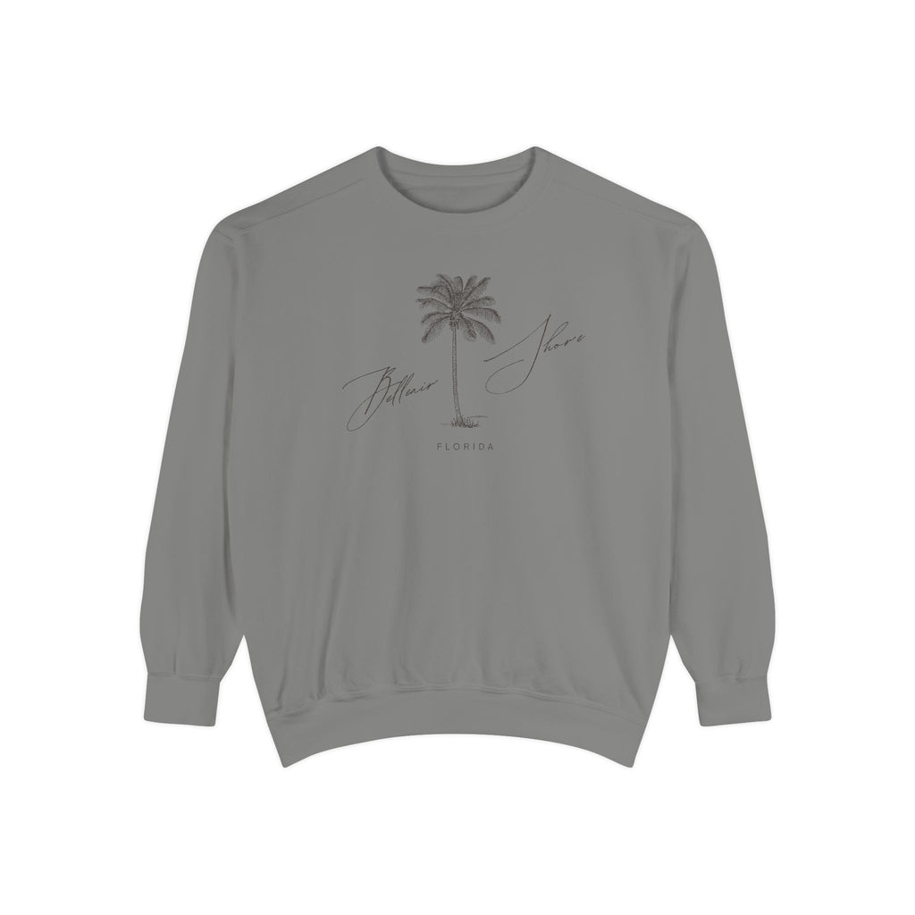 Belleair Shore Chill Vibes Sweatshirt - Unisex Garment-Dyed Style, Perfect for Lounging