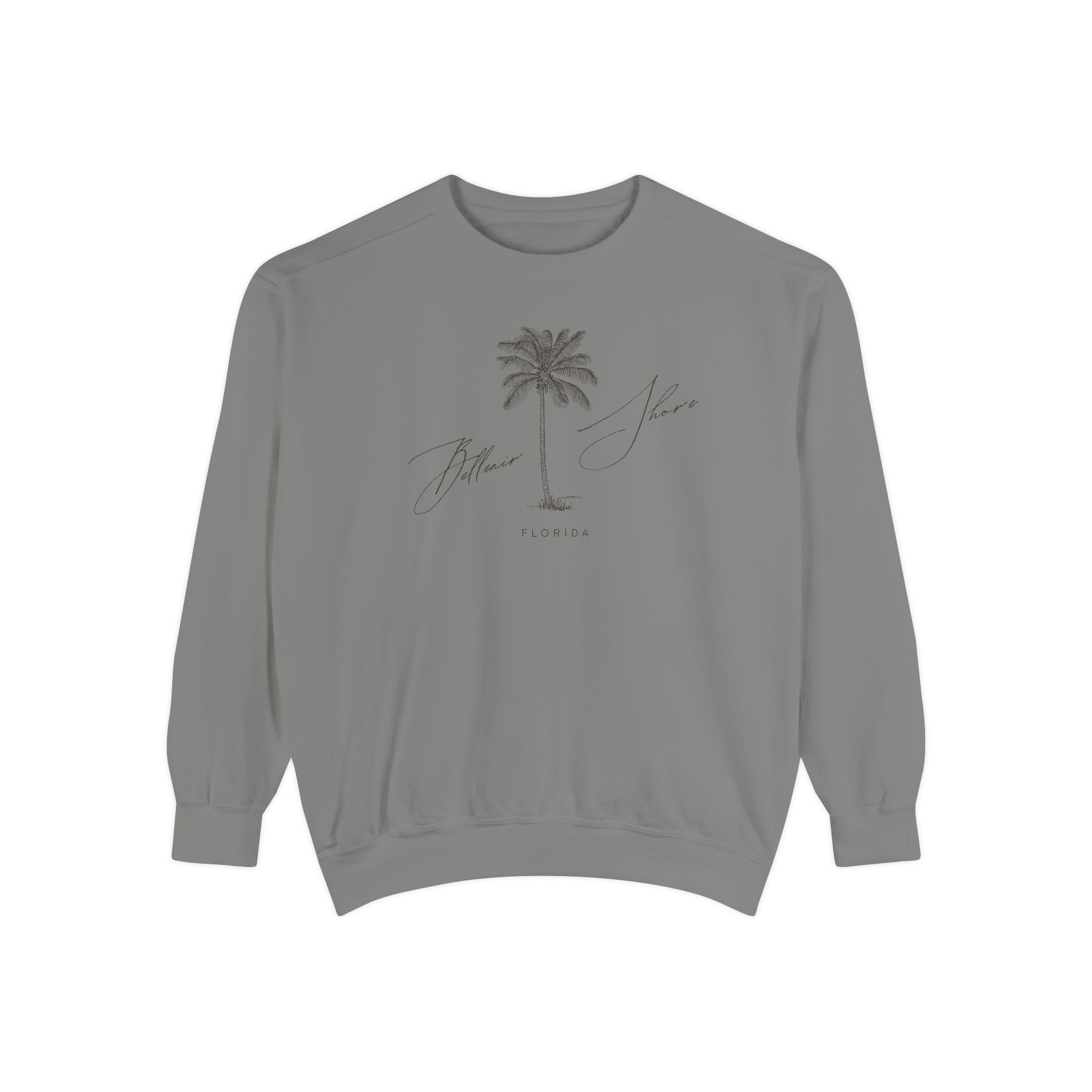 Belleair Shore Chill Vibes Sweatshirt - Unisex Garment-Dyed Style, Perfect for Lounging