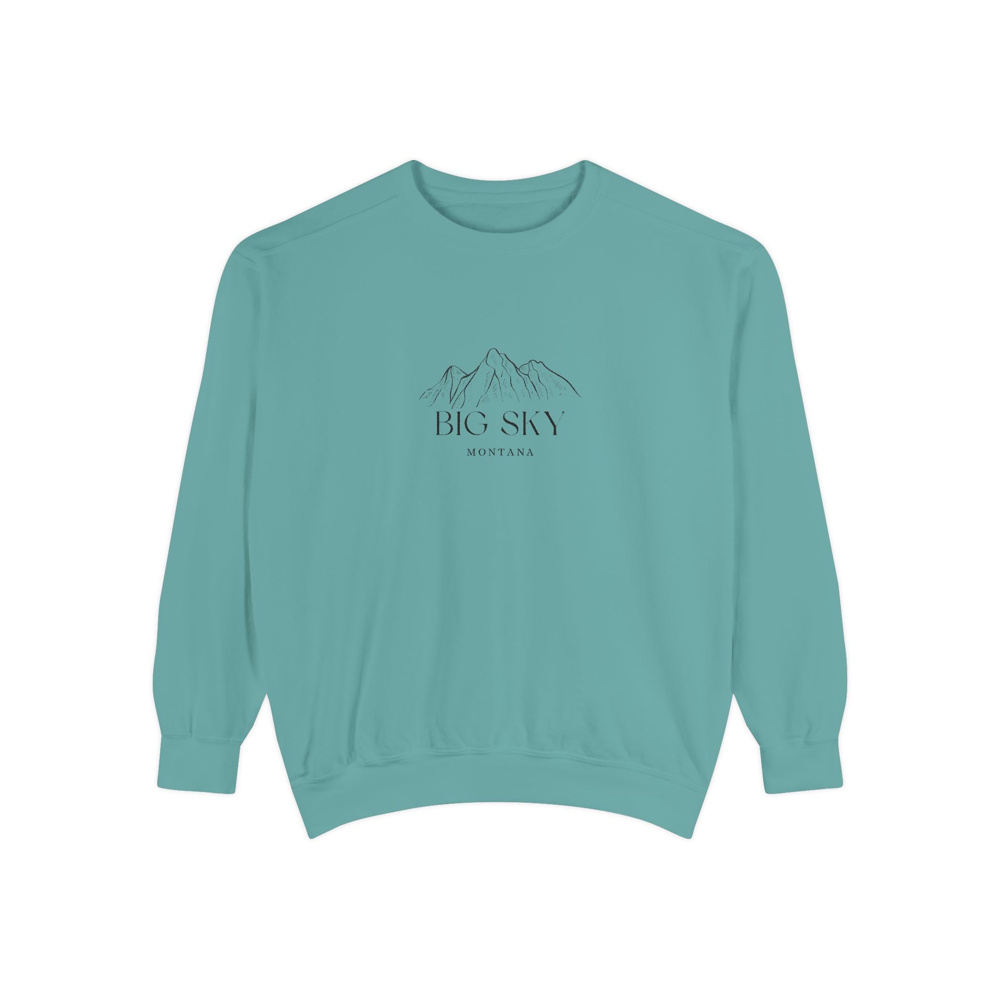 Big Sky Vibes Unisex Sweatshirt | Garment-Dyed Comfort, Perfect for Casual Outings, Travel, Gifts, Autumn Days