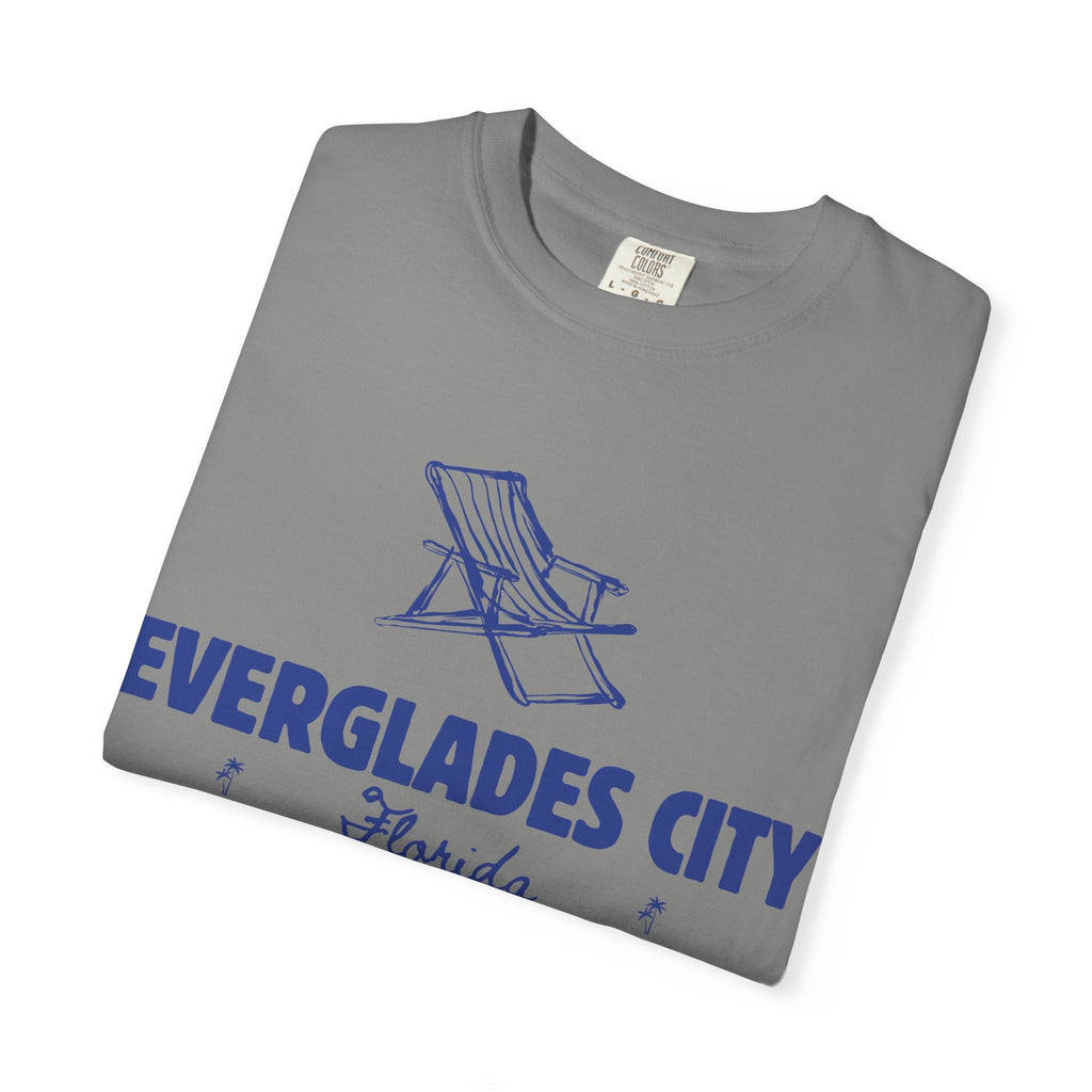 Everglades City - Unisex Garment-Dyed T-shirt, Casual Outfit, Gift for Nature Lovers, Vacation Essentials