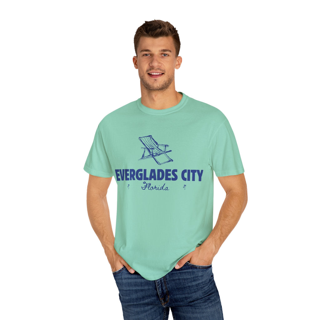 Everglades City - Unisex Garment-Dyed T-shirt, Casual Outfit, Gift for Nature Lovers, Vacation Essentials