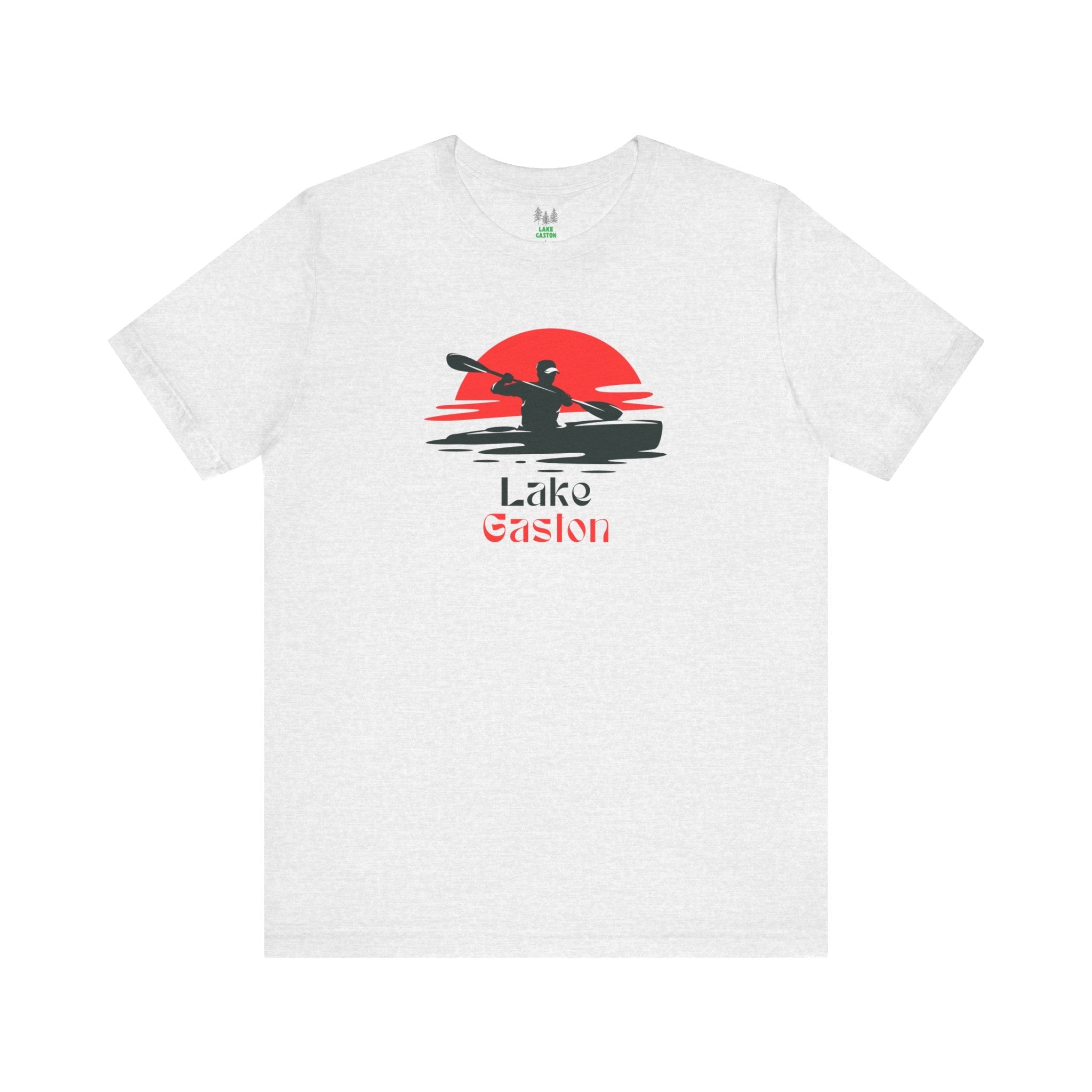 Lake Gaston Tee - Kayaking Graphic Unisex Jersey Short Sleeve Shirt, Outdoor Adventure Gift, Summer Vibes, Lake Lover Apparel