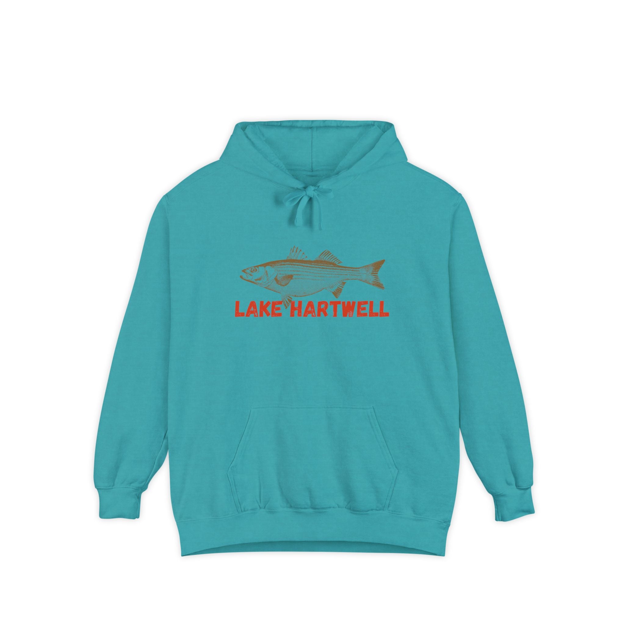Lake Hartwell Fish Hoodie, Casual Pullover, Unisex Sweatshirt, Outdoor Apparel, Gift for Fishermen, Lake Lover Hoodie