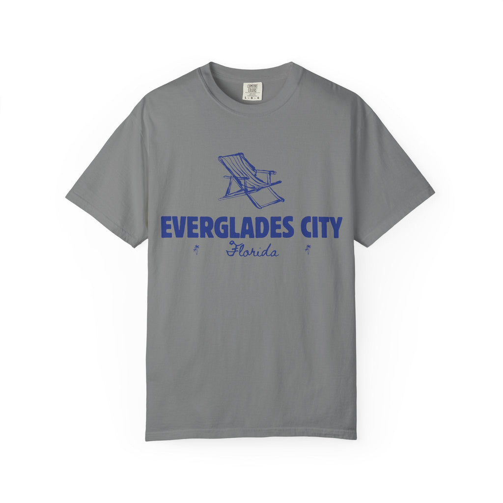 Everglades City - Unisex Garment-Dyed T-shirt, Casual Outfit, Gift for Nature Lovers, Vacation Essentials