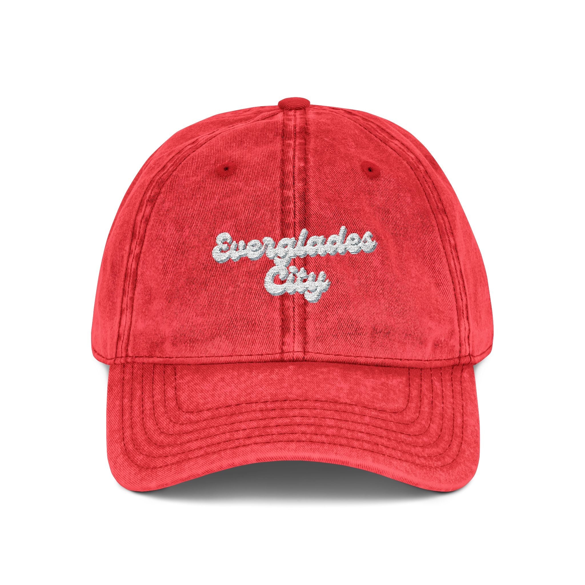 Everglades City Vintage Embroidered Cap, Stylish Baseball Hat, Trendy Sun Hat, Gifts for Him/Her, Casual Outdoor Accessory
