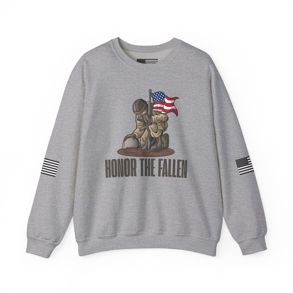 Honor the Fallen Sweatshirt, Unisex Sweatshirt, Military Tribute Apparel, Veteran's Day Gift, Everyday Casual Wear