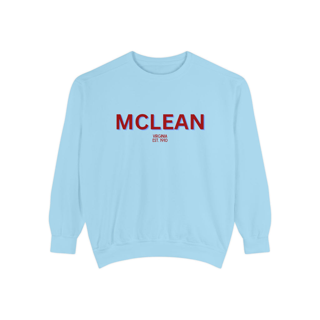 McLean Unisex Garment-Dyed Sweatshirt | Cozy Fashion, Perfect for Casual Outings, Gifts, Fall & Winter Style, Everyday Comfort
