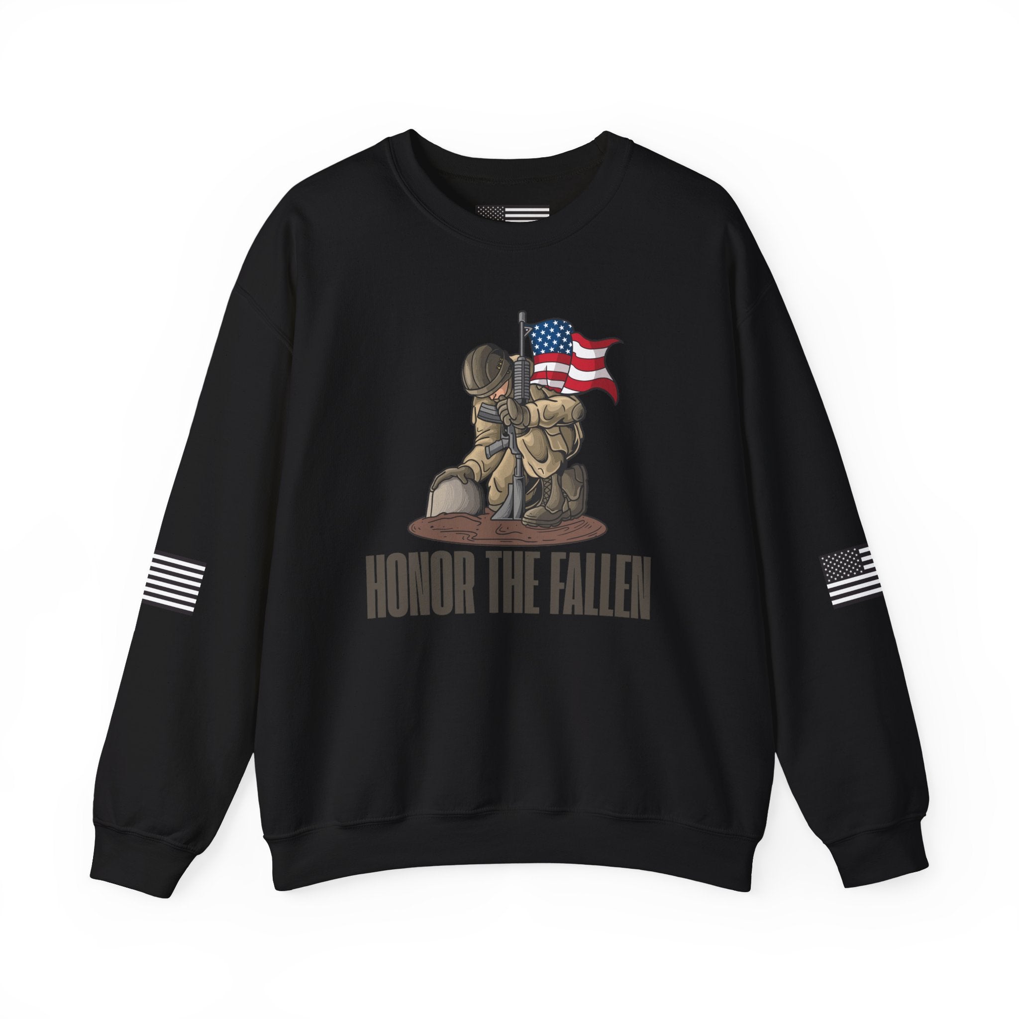 Honor the Fallen Sweatshirt, Unisex Sweatshirt, Military Tribute Apparel, Veteran's Day Gift, Everyday Casual Wear