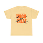 Halloween Unisex Tee, Funny Trick or Treat Shirt, Spooky Halloween Apparel, Unisex Cotton T-Shirt, Halloween Costume Top