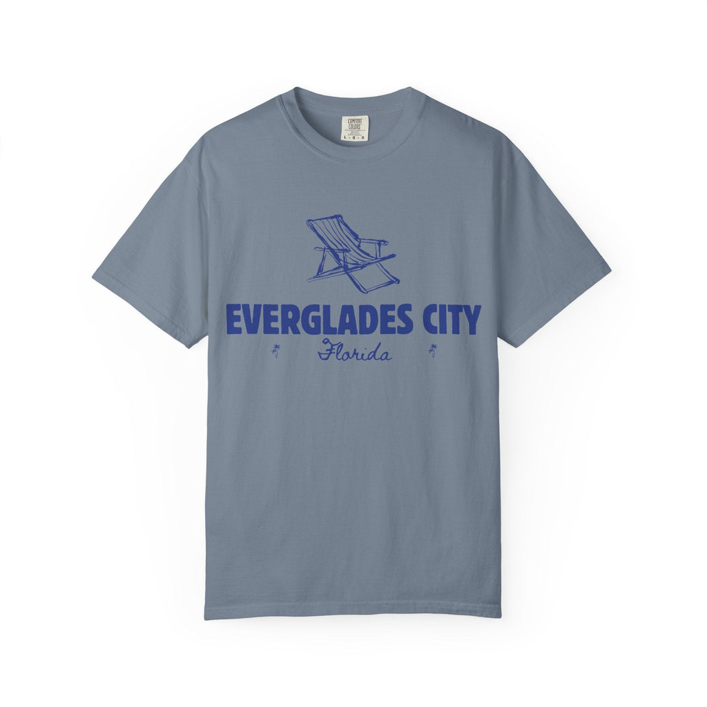 Everglades City - Unisex Garment-Dyed T-shirt, Casual Outfit, Gift for Nature Lovers, Vacation Essentials