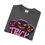 Halloween Trick or Treat T-Shirt, Unisex Halloween Tee, Spooky Autumn Shirt, Fun Costume Top, Trick or Treat Apparel