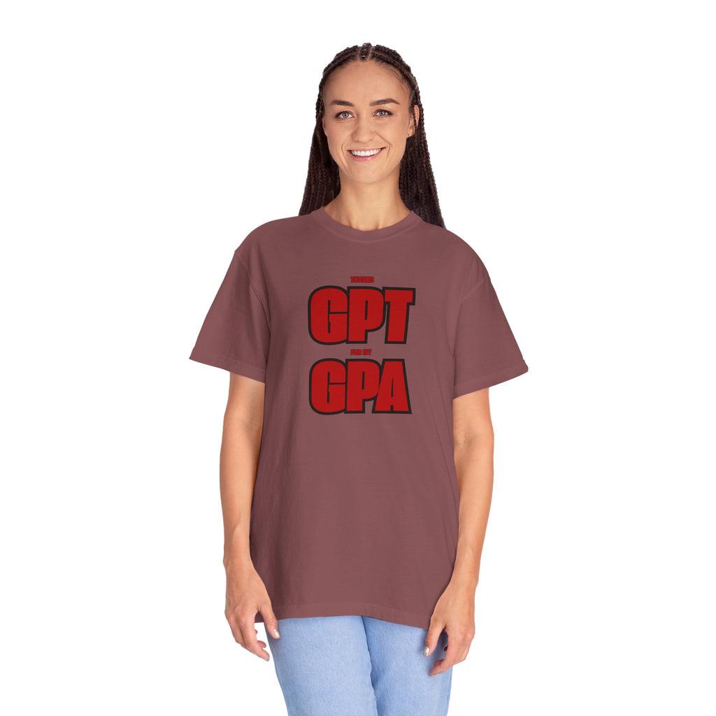 GPT for My GPA Unisex T-Shirt, Funny Shirt, Graduation Gift, Student Apparel, College Humor Tee