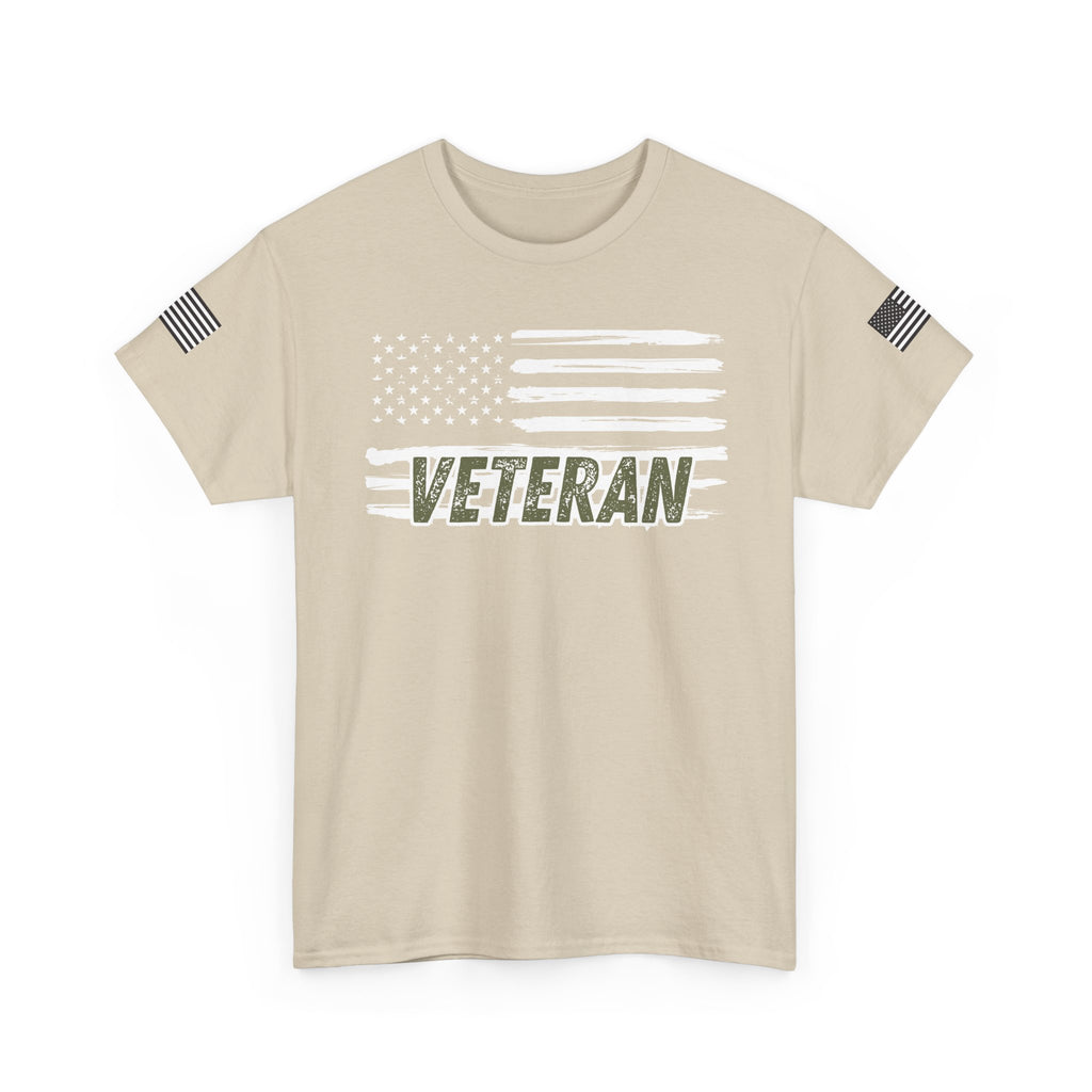 Patriotic Veteran Tee, USA Flag Shirt, Military Appreciation Gift, Unisex Casual Wear, Freedom Tee for Veterans