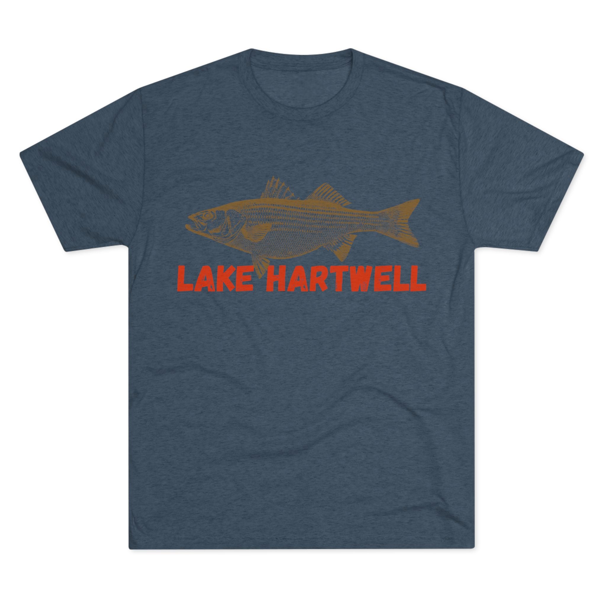 Lake Hartwell Fishing Tee, Unisex Crew Neck Shirt, Summer Lake Apparel, Gift for Fishermen, Outdoor Adventure T-Shirt, Lake House Style
