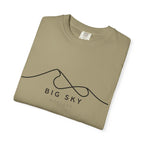 Big Sky Chill Vibes Tee - Unisex Garment-Dyed T-shirt for Autumn Lovers, Casual Wear, Gifts for Him/Her