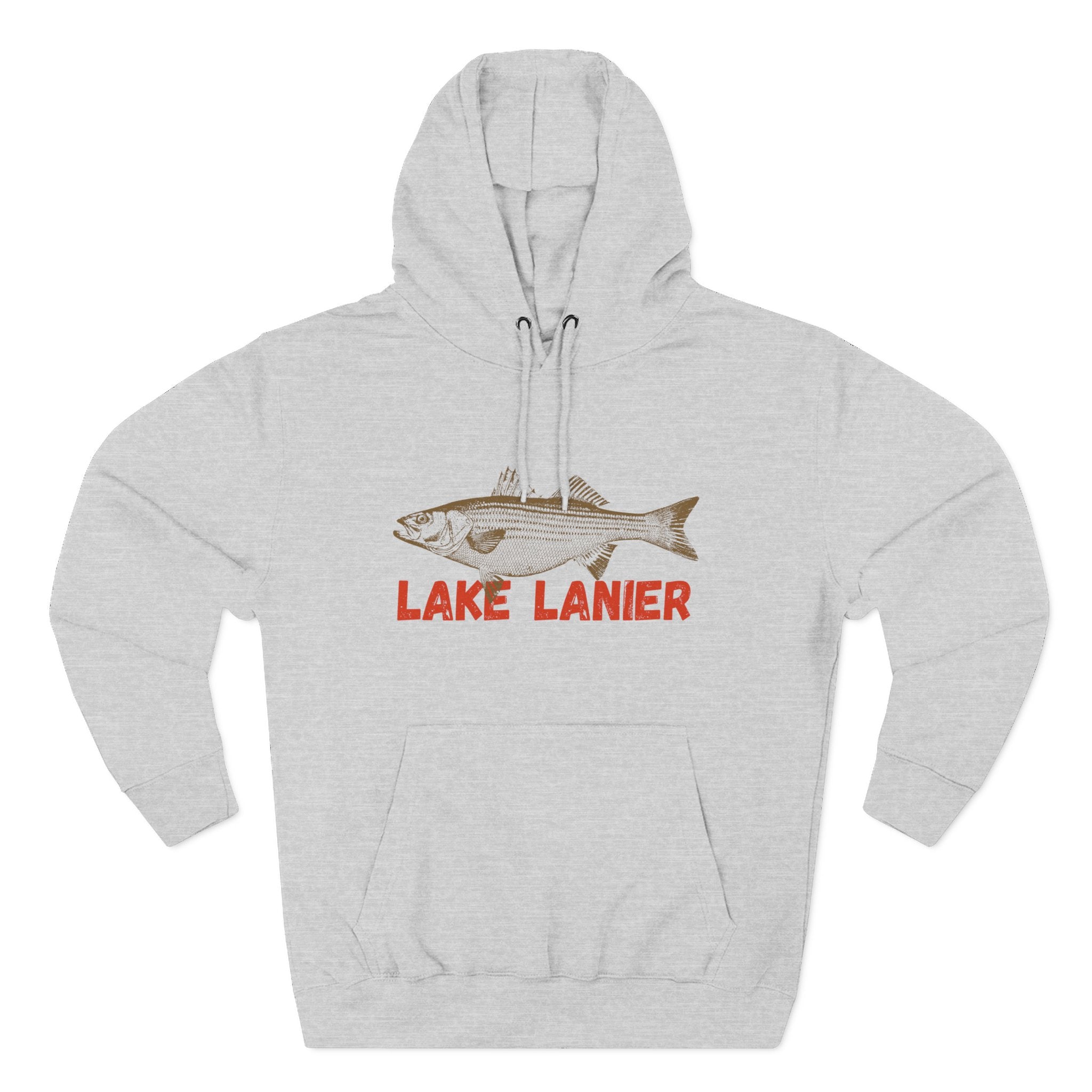 Lake Lanier Fishing Fleece Hoodie | Cozy Outdoor Style, Perfect Gift for Fishing Lovers, Summer & Winter Essentials, Lake Life Apparel