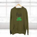 Lake Gaston Fleece Hoodie, Cozy Sweatshirt, Outdoor Adventure Wear, Unique Gift for Lake Lovers, Perfect for Fall and Winter