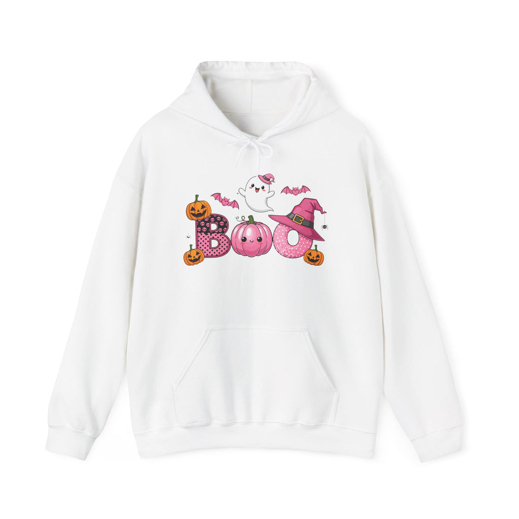 Halloween Boo Sweatshirt, Unisex Hoodie for Fall, Cozy Ghost Design, Cute Autumn Apparel, Halloween Costume