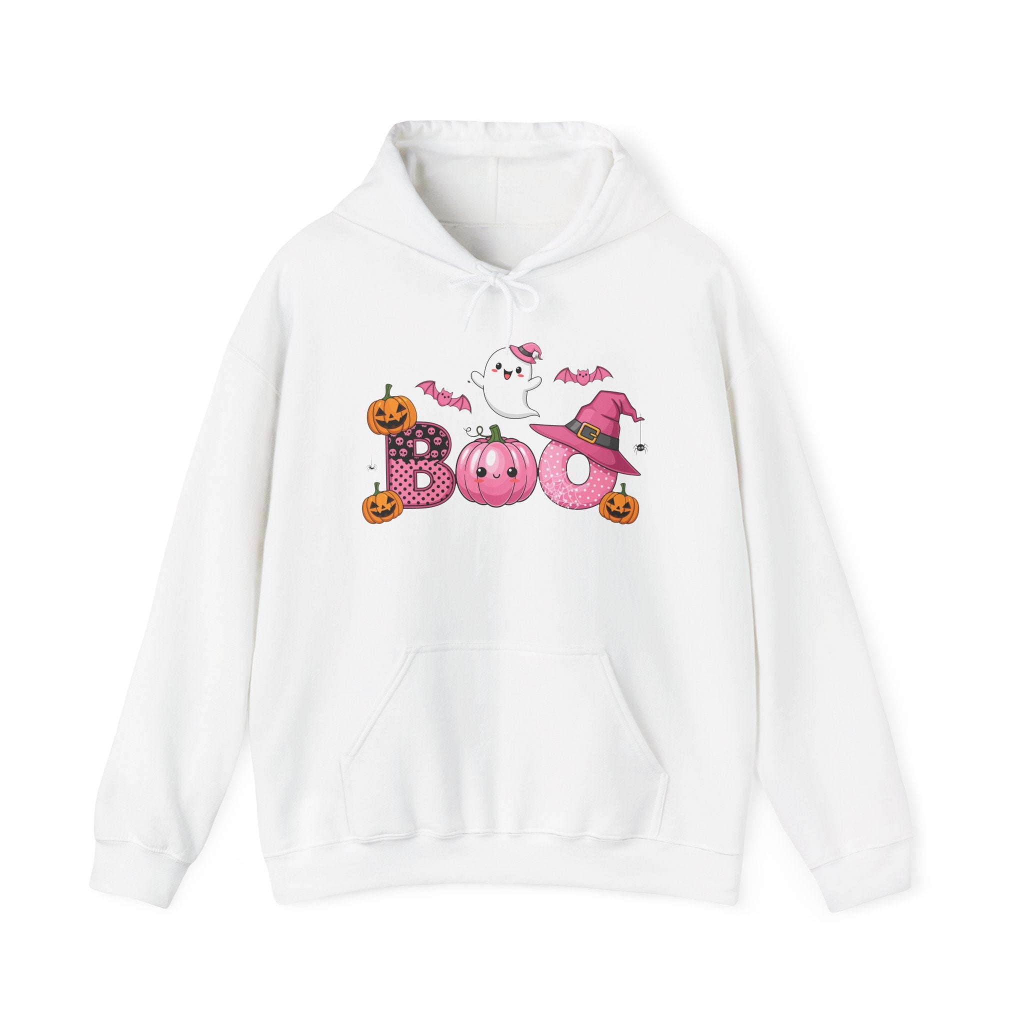 Halloween Boo Sweatshirt, Unisex Hoodie for Fall, Cozy Ghost Design, Cute Autumn Apparel, Halloween Costume