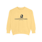 Cooperstown Vibes Unisex Sweatshirt | Garment-Dyed Comfort, Perfect for Casual Outings, Travel, Gifts, Autumn Days