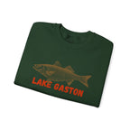 Lake Gaston Fishing Sweatshirt, Unisex Crewneck, Casual Wear, Gift for Fishermen, Outdoor Apparel, Lake House Cozy