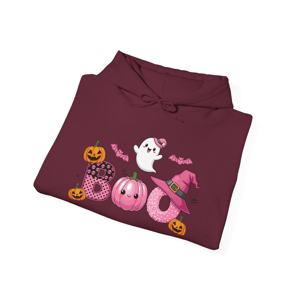 Halloween Boo Sweatshirt, Unisex Hoodie for Fall, Cozy Ghost Design, Cute Autumn Apparel, Halloween Costume