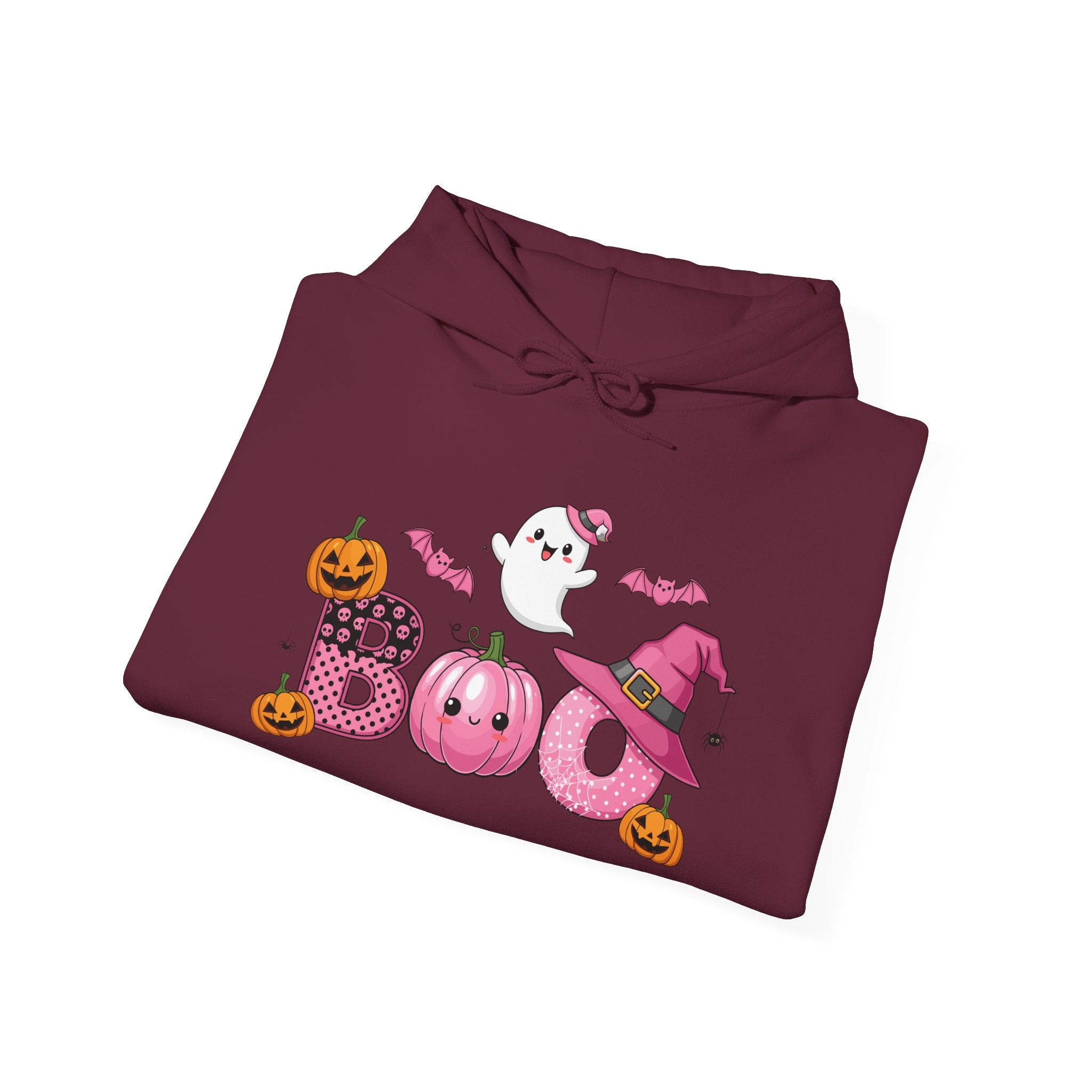 Halloween Boo Sweatshirt, Unisex Hoodie for Fall, Cozy Ghost Design, Cute Autumn Apparel, Halloween Costume