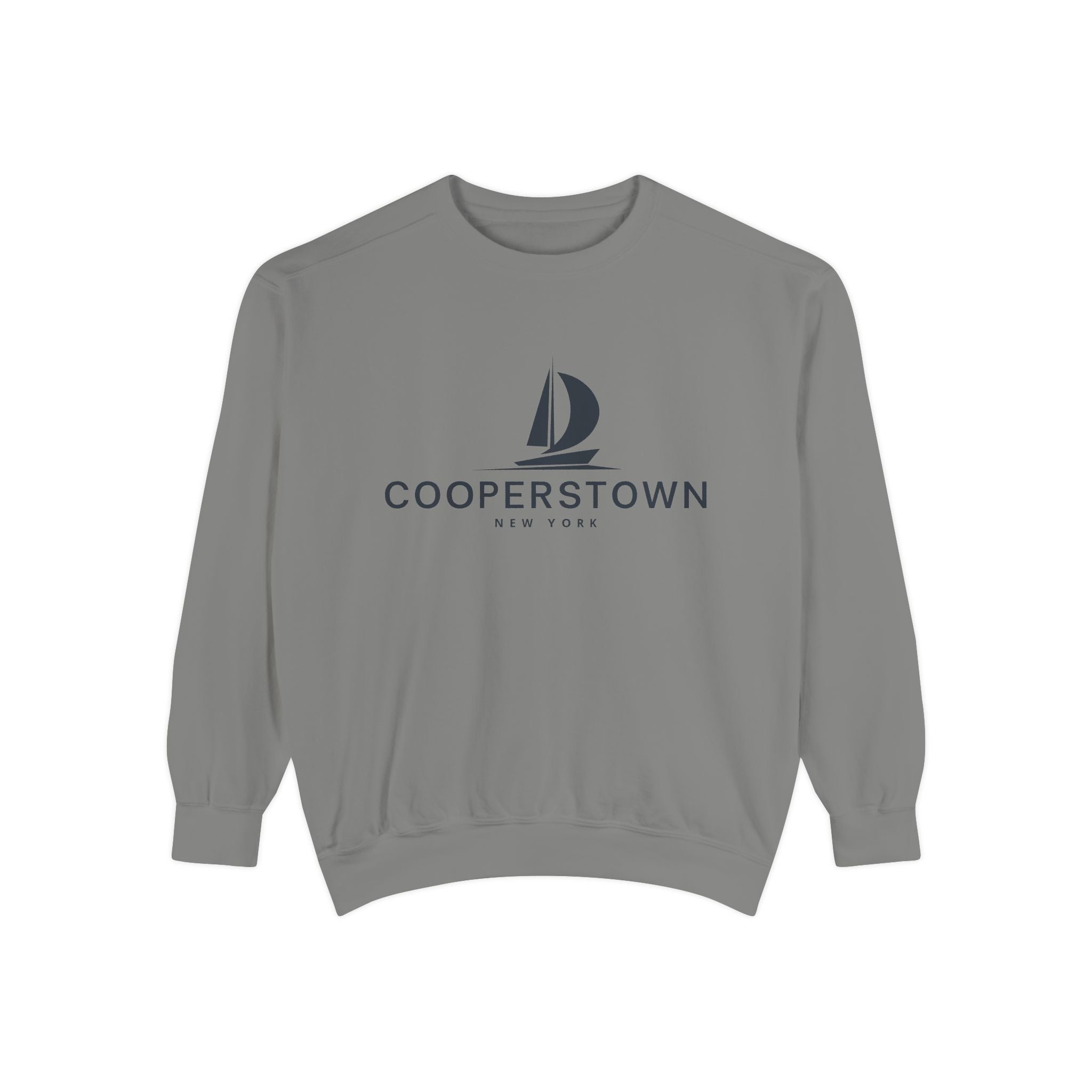 Cooperstown Vibes Unisex Sweatshirt | Garment-Dyed Comfort, Perfect for Casual Outings, Travel, Gifts, Autumn Days