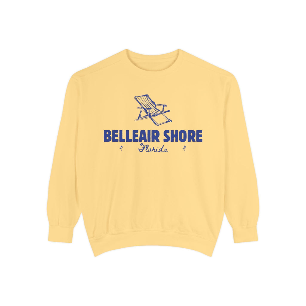 Belleair Shore Vibes Unisex Sweatshirt | Garment-Dyed Comfort, Perfect for Casual Outings, Travel, Gifts, Autumn Days