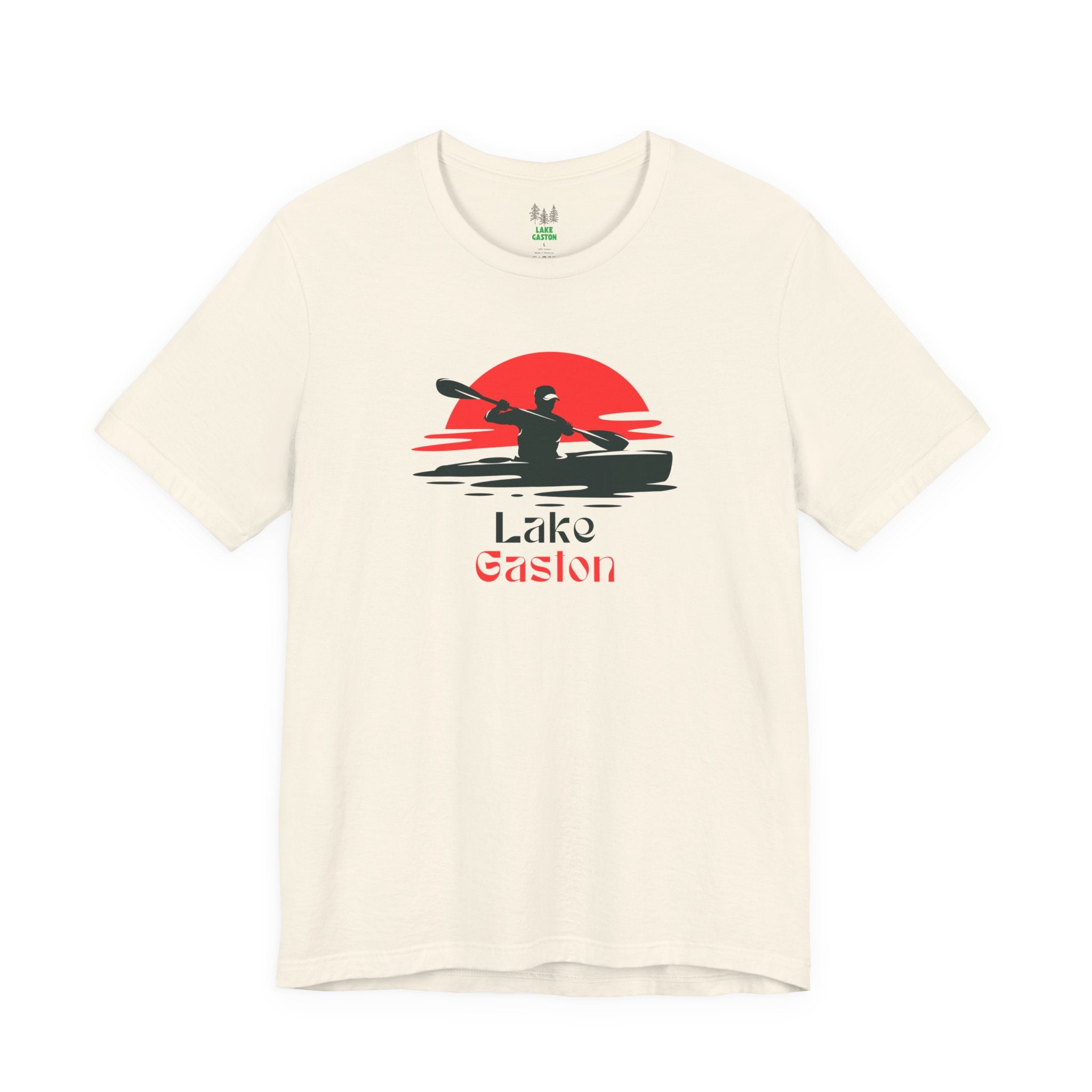 Lake Gaston Tee - Kayaking Graphic Unisex Jersey Short Sleeve Shirt, Outdoor Adventure Gift, Summer Vibes, Lake Lover Apparel